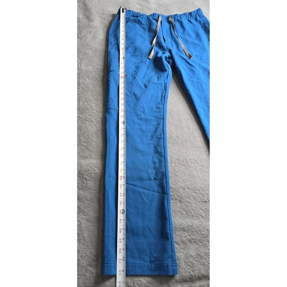 FIGS Cairo Cargo Scrub Pants Mens Large Blue PO# 1652 Technical Collection 32